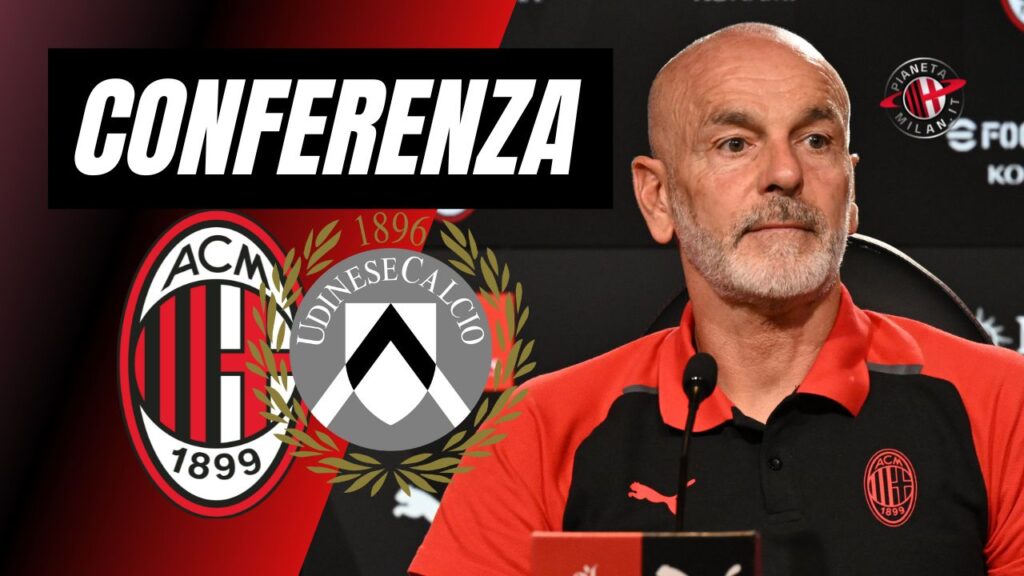 Conferenza stampa Pioli Milan-Udinese Serie A 2023-2024