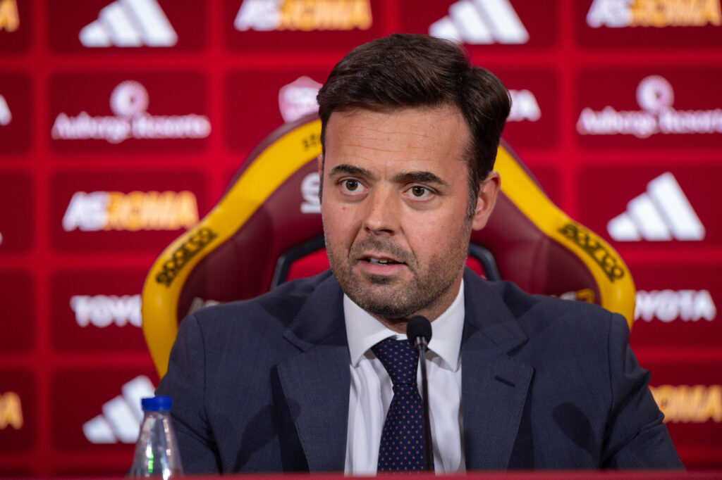 Tiago Pinto AS Roma conferenza stampa