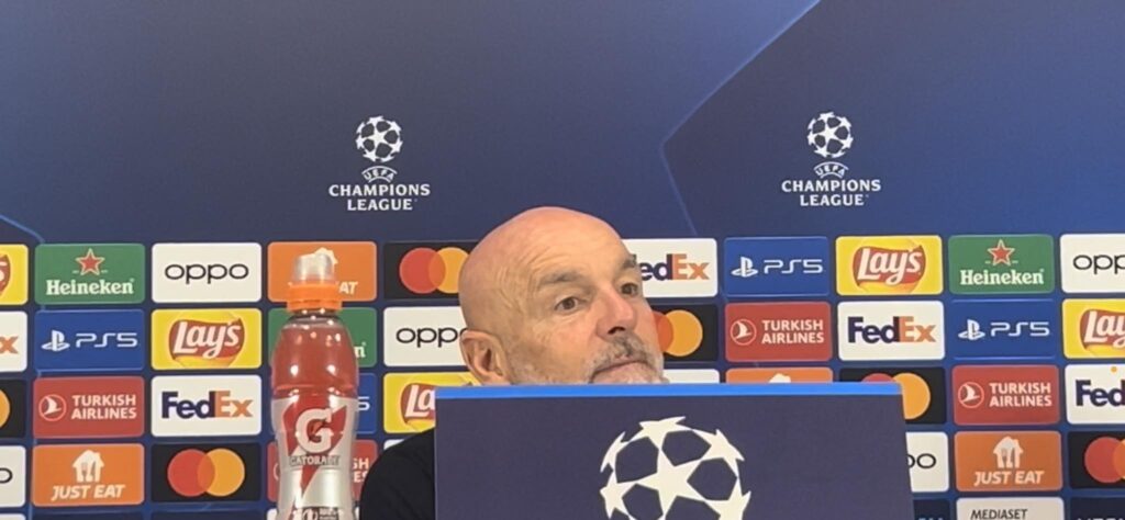 Stefano Pioli AC Milan Milan-PSG 2-1 Champions League 2023-2024 conferenza stampa