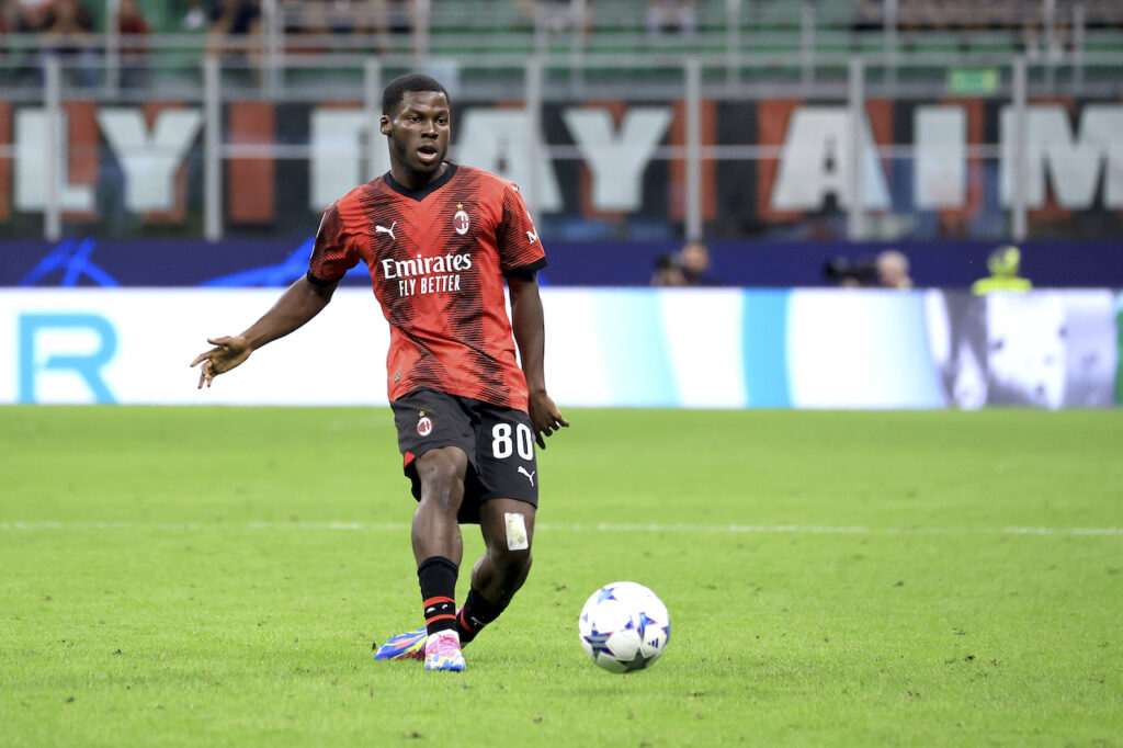 Yunus Musah AC Milan Milan-Newcastle 0-0 Champions League 2023-2024