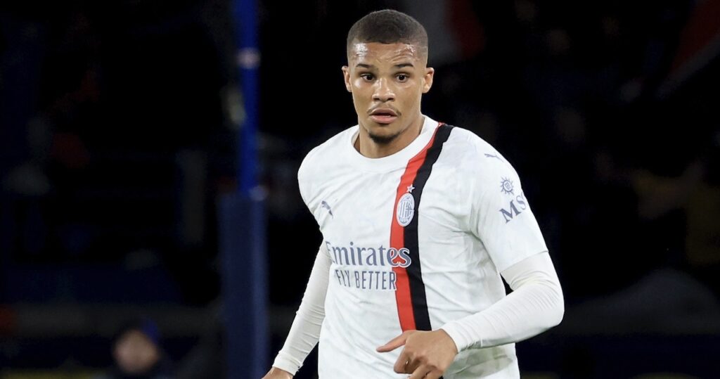 Malick Thiaw AC Milan PSG-Milan 3-0 Champions League 2023-2024