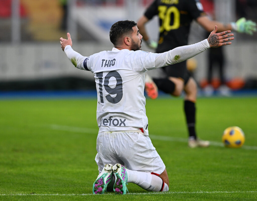 Theo Hernández AC Milan Lecce-Milan 2-2 Serie A 2023-2024