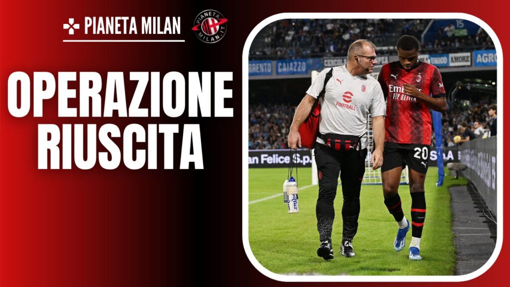 infortunio Pierre Kalulu AC Milan Napoli-Milan 2-2 Serie A 2023-2024