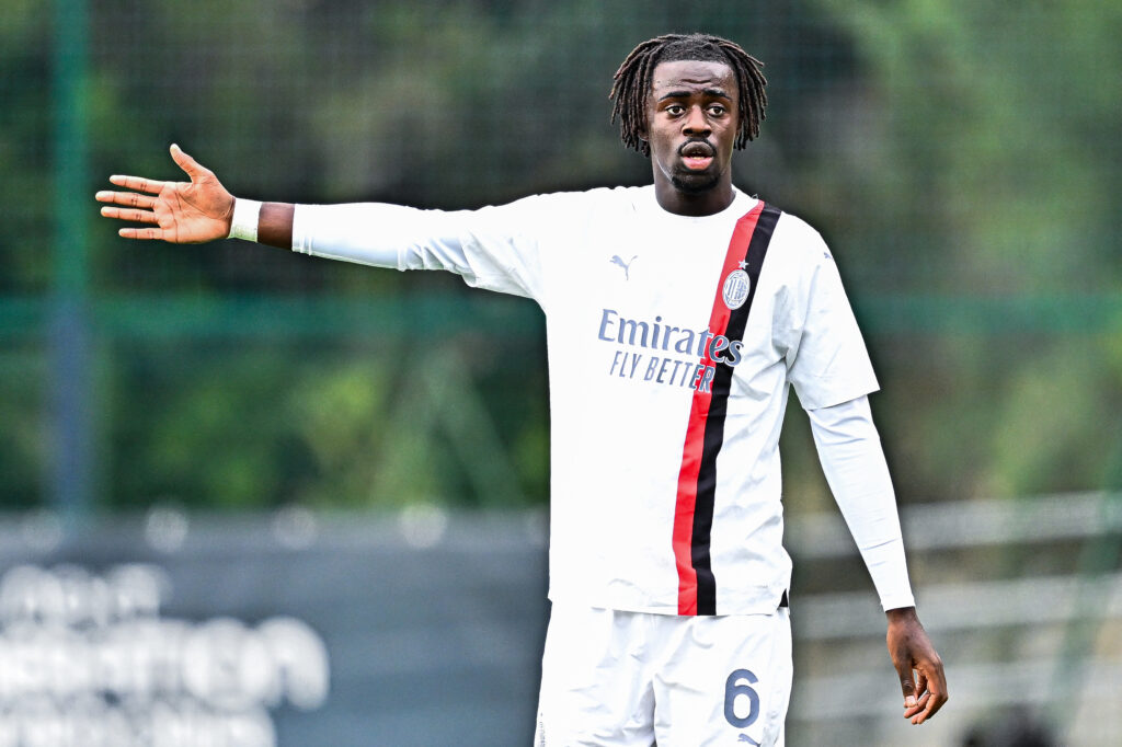 Clinton Nsiala, difensore del Milan Primavera