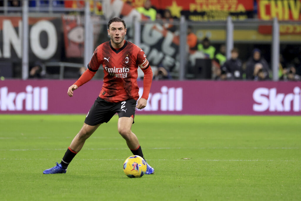 Davide Calabria AC Milan Milan-Fiorentina 1-0 Serie A 2023-2024