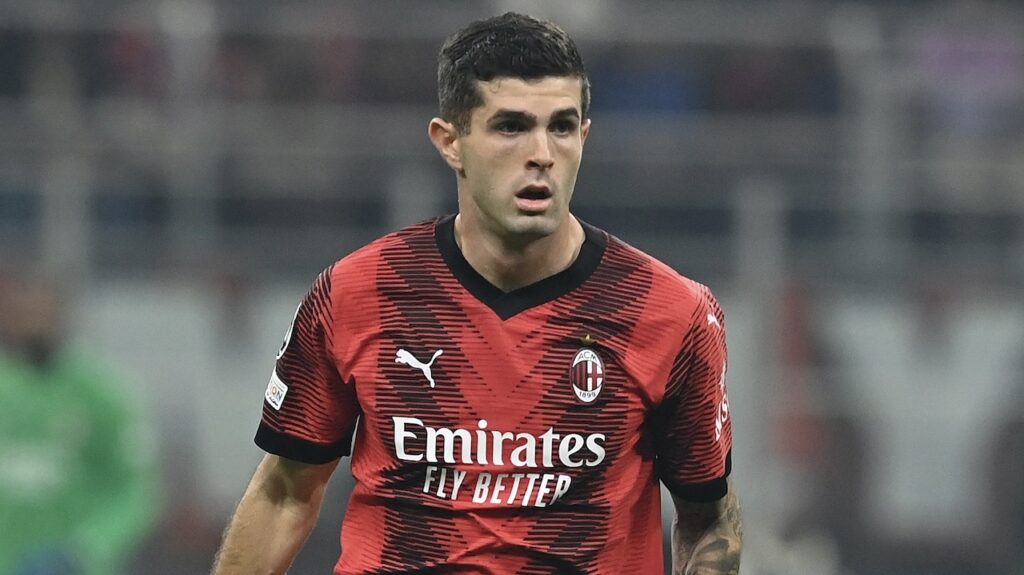 Christian Pulisic AC Milan Milan-PSG 2-1 Champions League 2023-2024