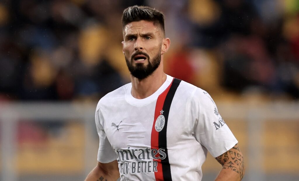 Olivier Giroud AC Milan Lecce-Milan 2-2 Serie A 2023-2024