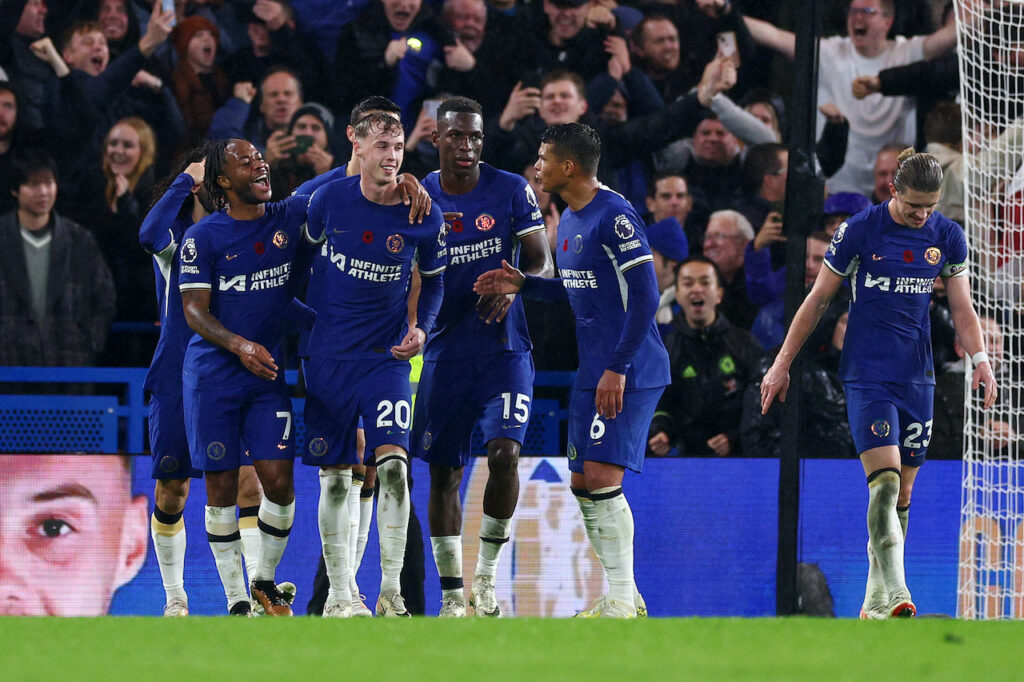 Chelsea-Manchester City 4-4 Premier League 2023-2024 esultanza rigore Palmer
