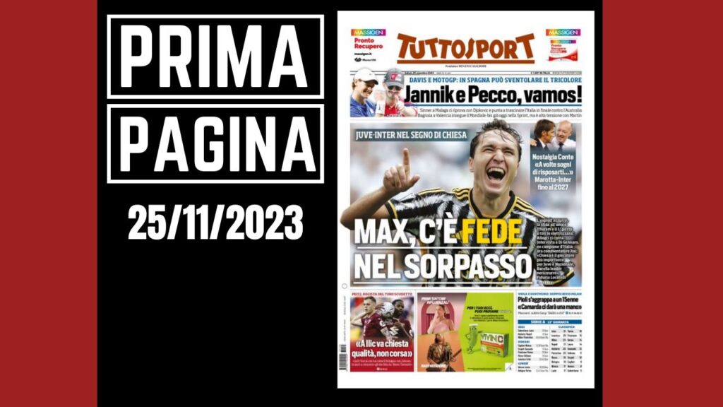 Prima pagina Tuttosport: "Max c'è fede nel sorpasso"