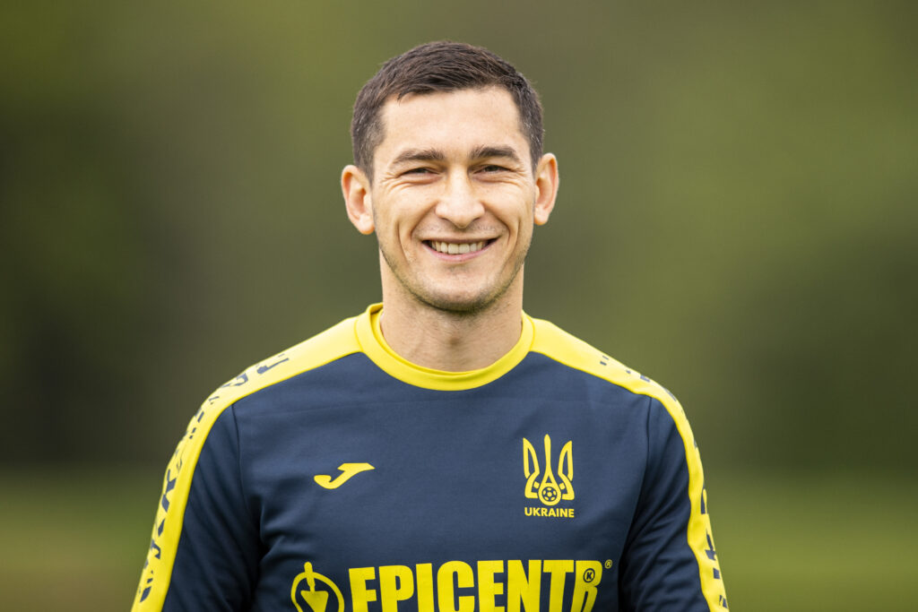 Ukraine National Football Team Training and Press Conference in NNC Brdo