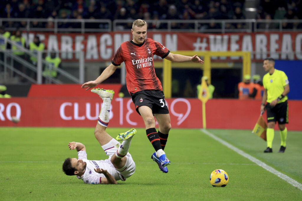 Tommaso Pobega AC Milan Milan-Fiorentina 1-0 Serie A 2023-2024