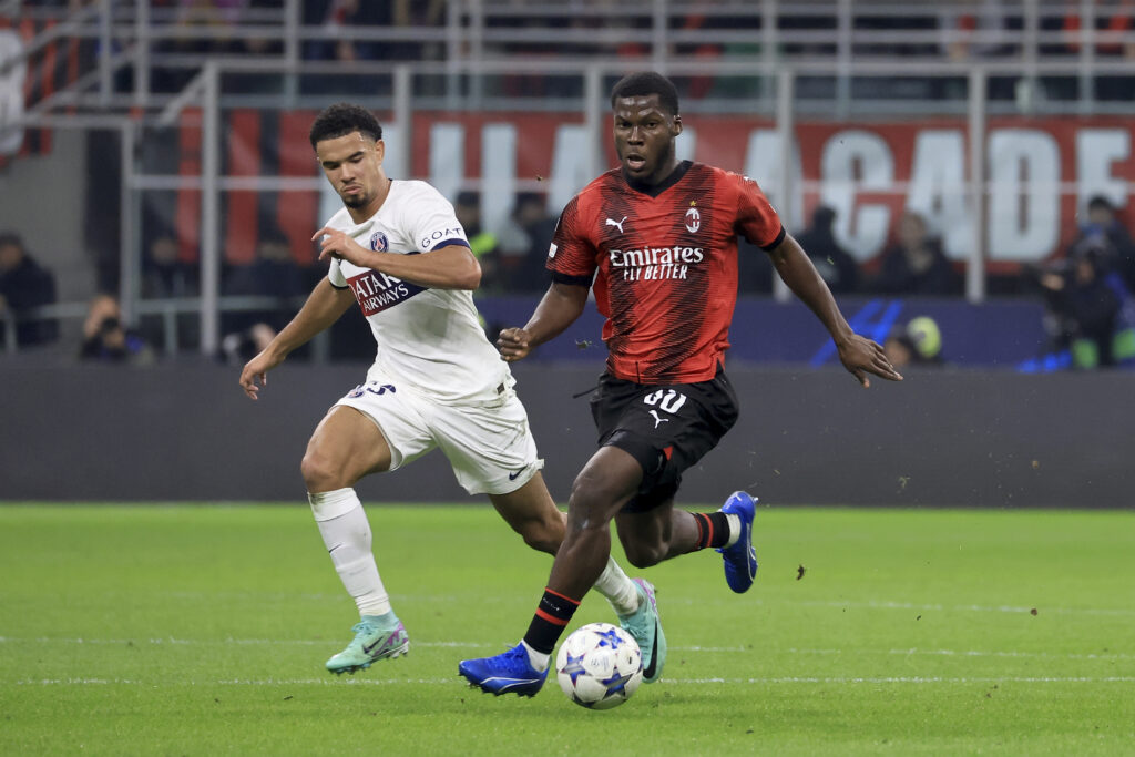 Musah AC Milan Milan-PSG Champions League 2023-2024