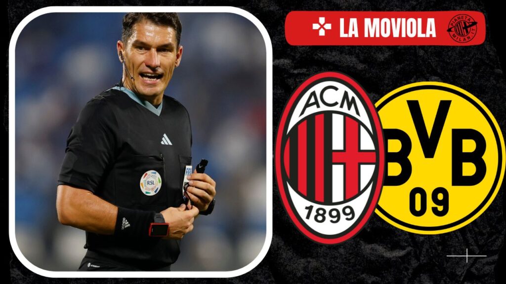 Milan-Borussia Dortmund Champions League 2023-2024 moviola arbitro István Kovács
