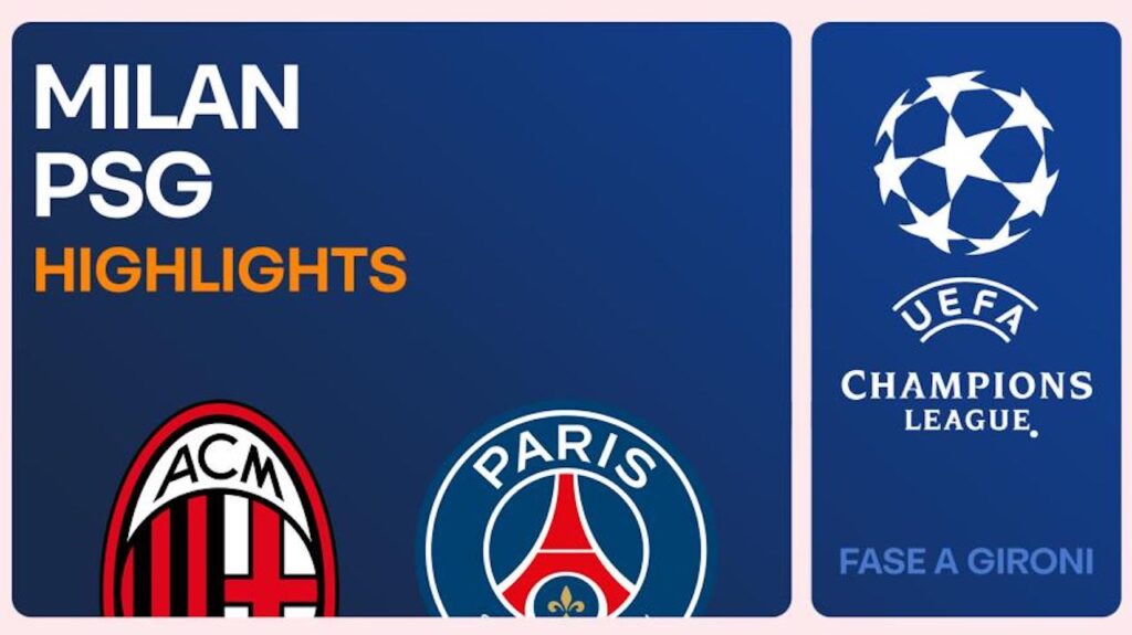 Milan PSG gol e highlights