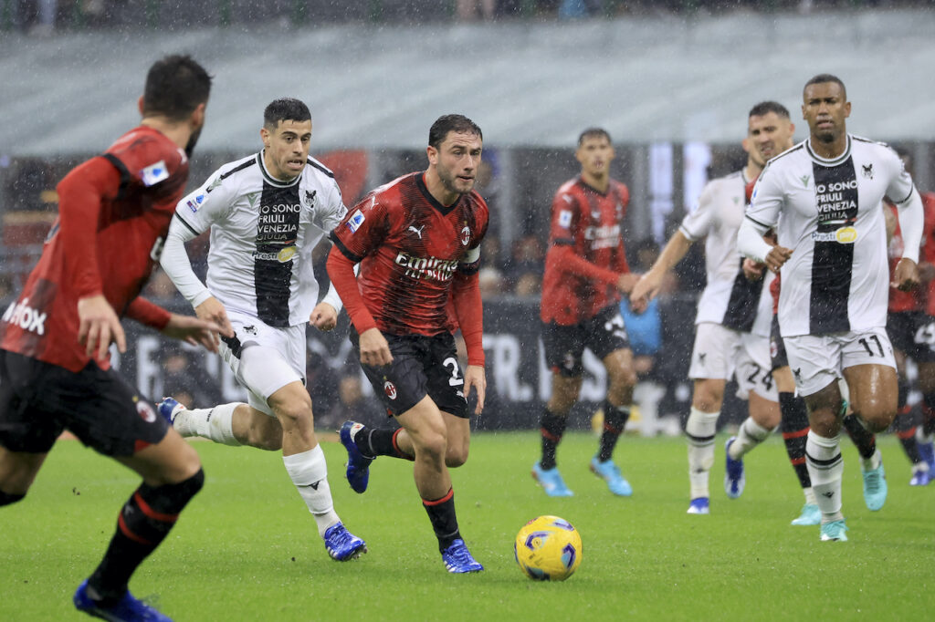 Davide Calabria AC Milan Milan-Udinese 0-1 Serie A 2023-2024