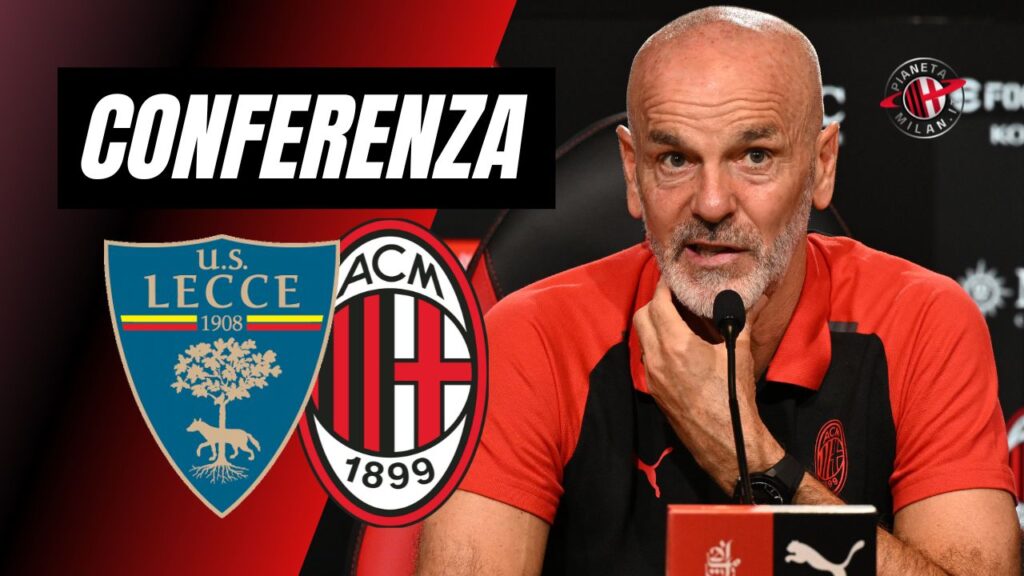 Conferenza stampa Stefano Pioli AC Milan Lecce-Milan Serie A 2023-2024