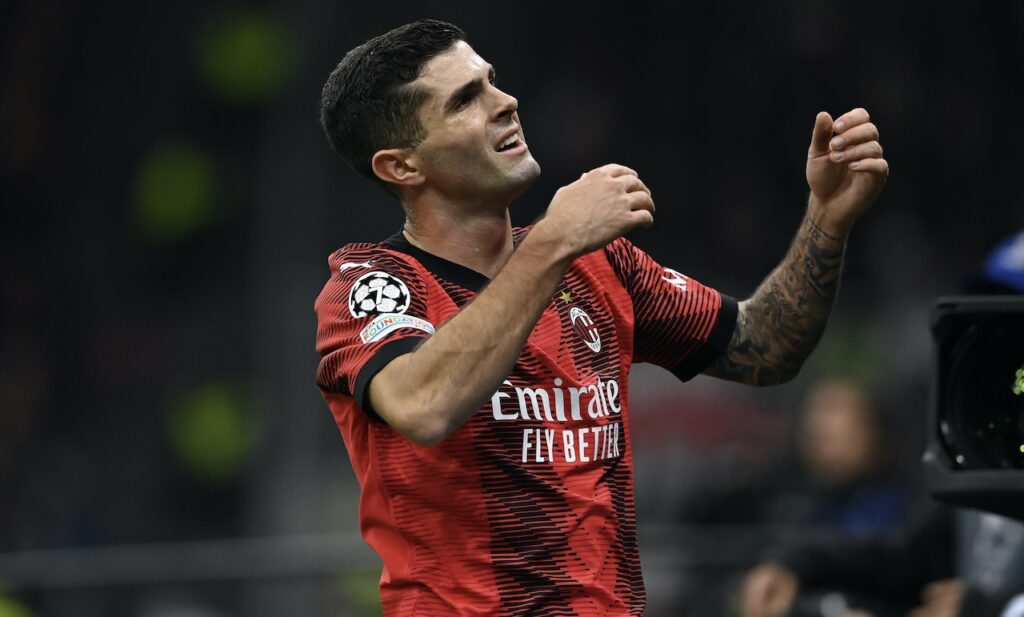 Christian Pulisic AC Milan Milan-PSG 2-1 Champions League 2023-2024