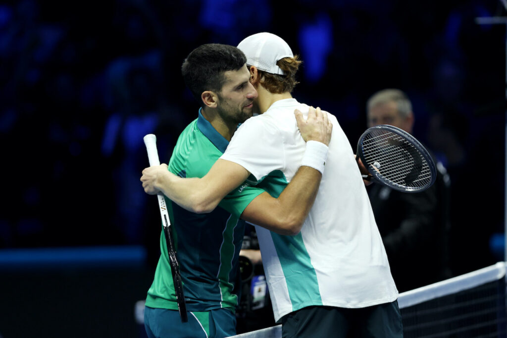 Djokovic Sinner tennis AC Milan
