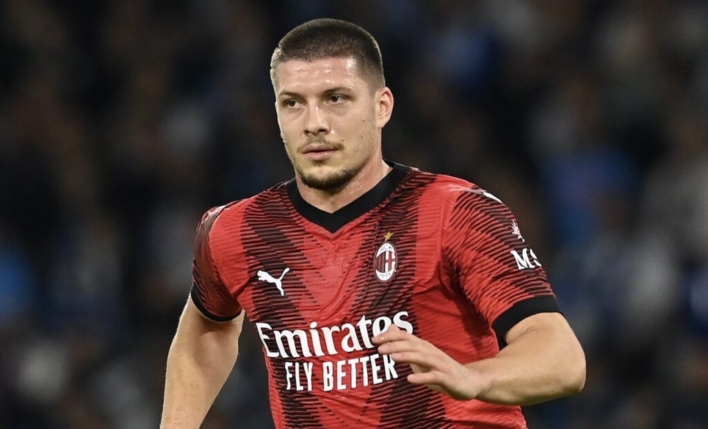 Luka Jovic AC Milan Napoli-Milan 2-2 Serie A 2023-2024