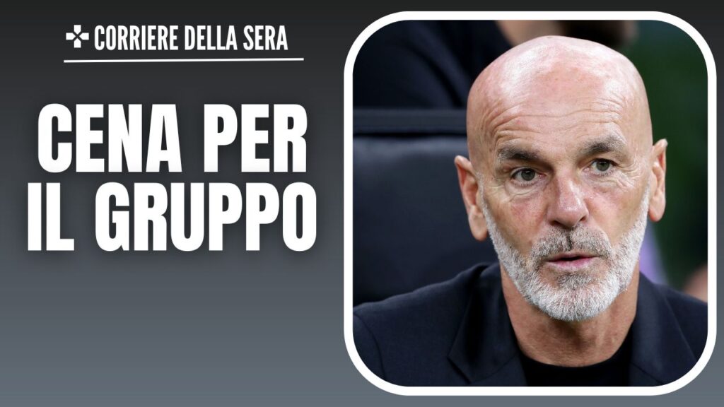Stefano Pioli allenatore AC Milan News cena