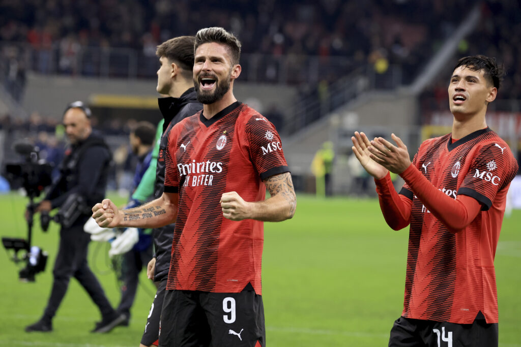 Olivier Giroud, attaccante del Milan