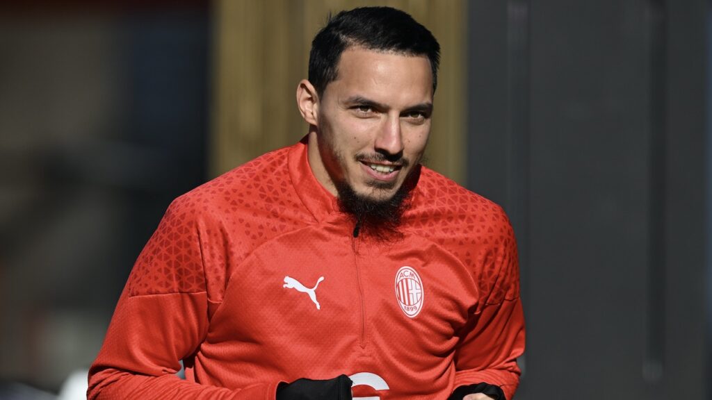 Ismaël Bennacer AC Milan allenamento Milanello