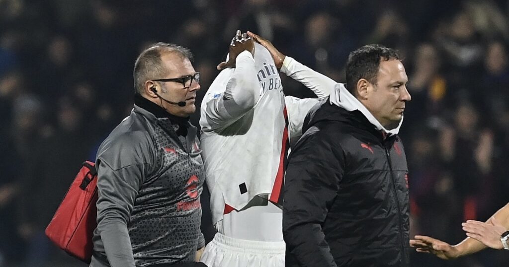 infortunio Fikayo Tomori AC Milan Salernitana-Milan 2-2 Serie A 2023-2024