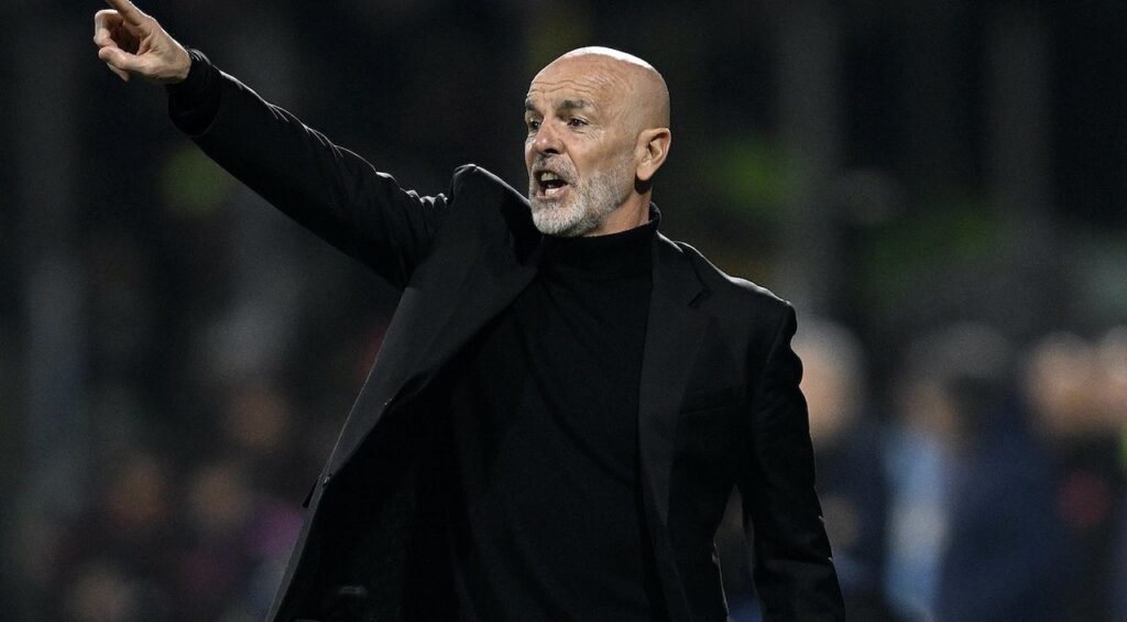 Stefano Pioli AC Milan Salernitana-Milan 2-2 Serie A 2023-2024