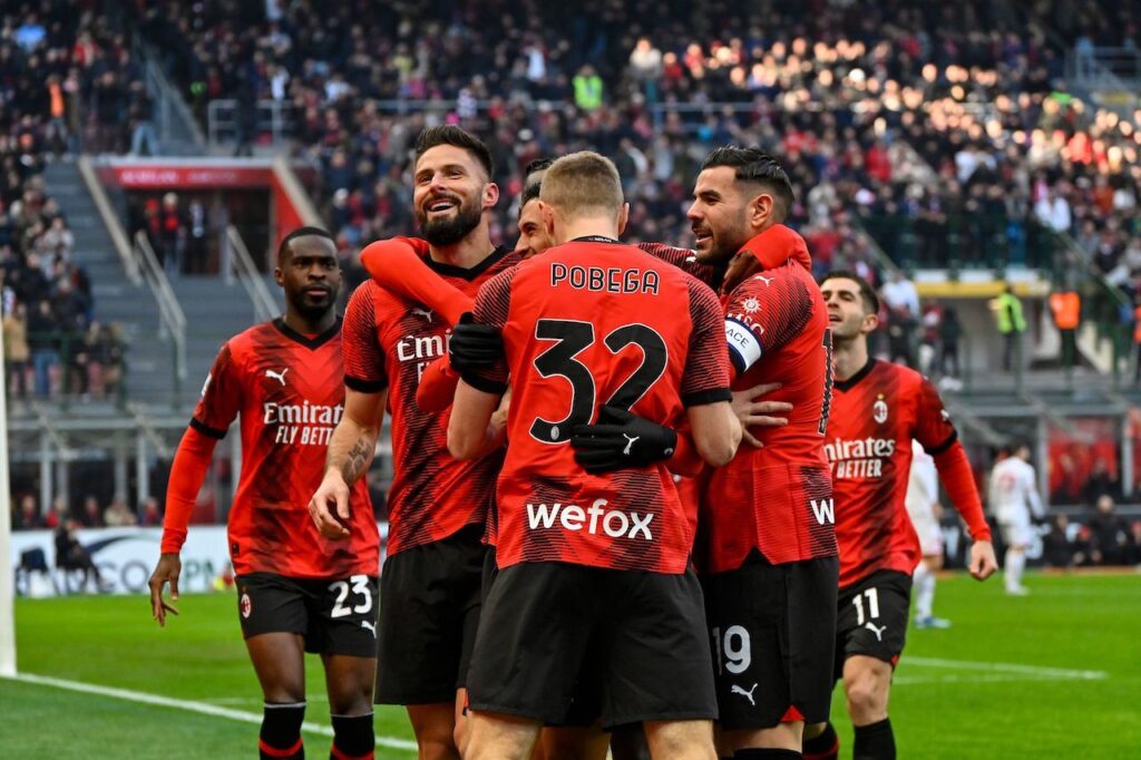 esultanza Tijjani Reijnders AC Milan Milan-Monza 3-0 Serie A 2023-2024