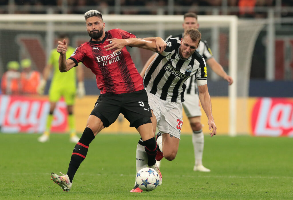 Olivier Giroud AC Milan Milan-Newcastle 0-0 Champions League 2023-2024