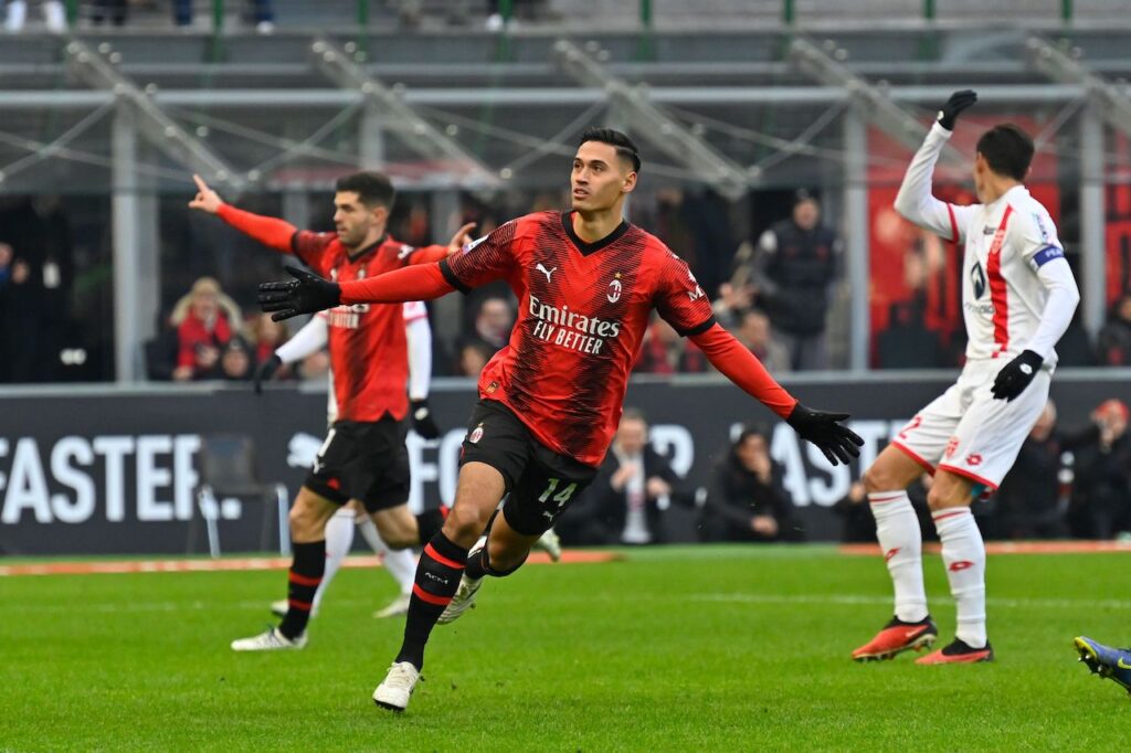 esultanza Tijjani Reijnders AC Milan Milan-Monza 3-0 Serie A 2023-2024