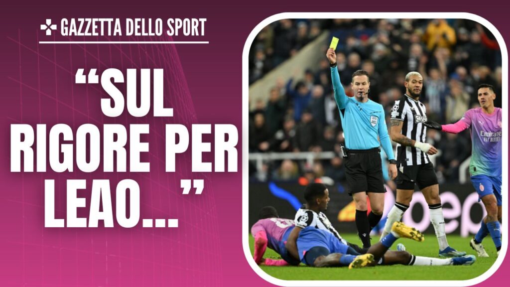 Moviola Newcastle-Milan Champions League 2023-2024 arbitro Makkelie