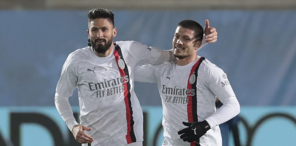 esultanza gol Luka Jovic AC Milan Atalanta-Milan 3-2 Serie A 2023-2024