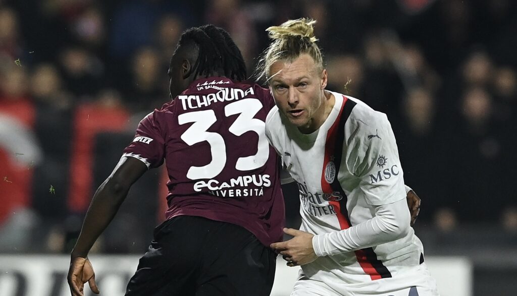 Simon Kjaer AC Milan Salernitana-Milan 2-2 Serie A 2023-2024