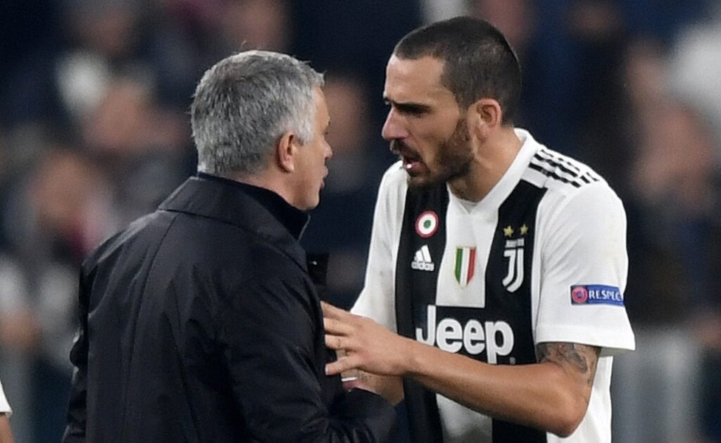 Mourinho Bonucci Juventus-Manchester United Champions League 2018-2019