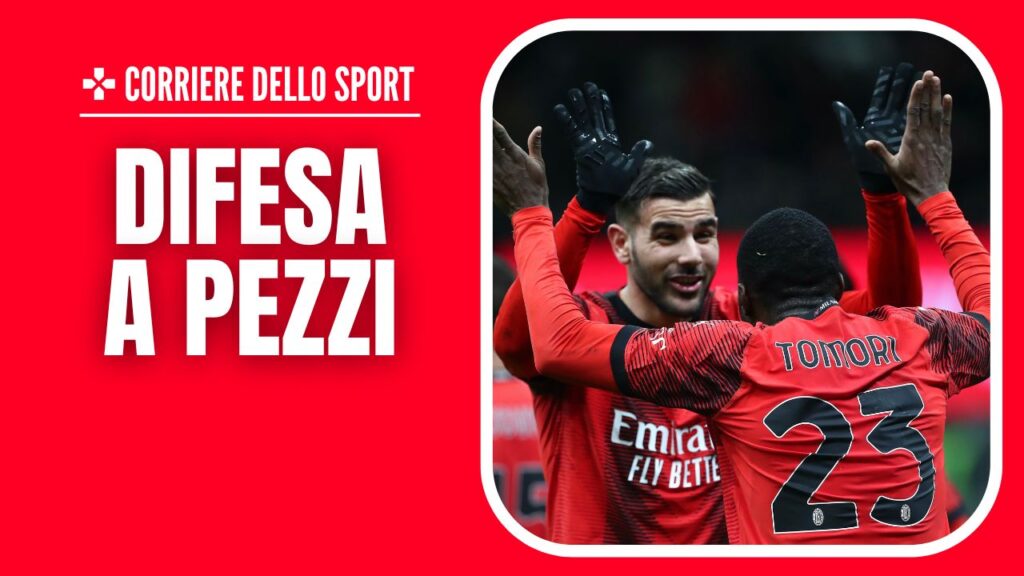 Newcastle-Milan Champions League 2023-2024 Theo Hernández Tomori