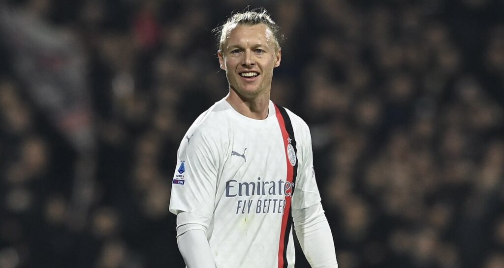 Simon Kjaer AC Milan Salernitana-Milan 2-2 Serie A 2023-2024