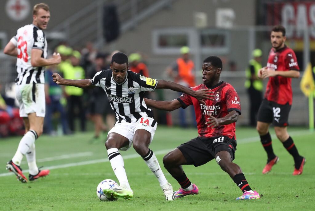 Yunus Musah AC Milan Milan-Newcastle 0-0 Champions League 2023-2024