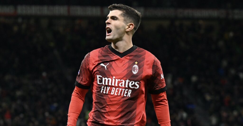 Christian Pulisic AC Milan Milan-Frosinone 3-1 Serie A 2023-2024