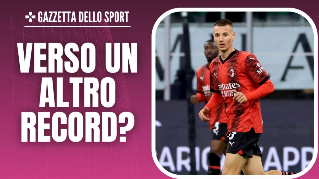 Francesco Camarda AC Milan Milan-Fiorentina 1-0 Serie A 2023-2024