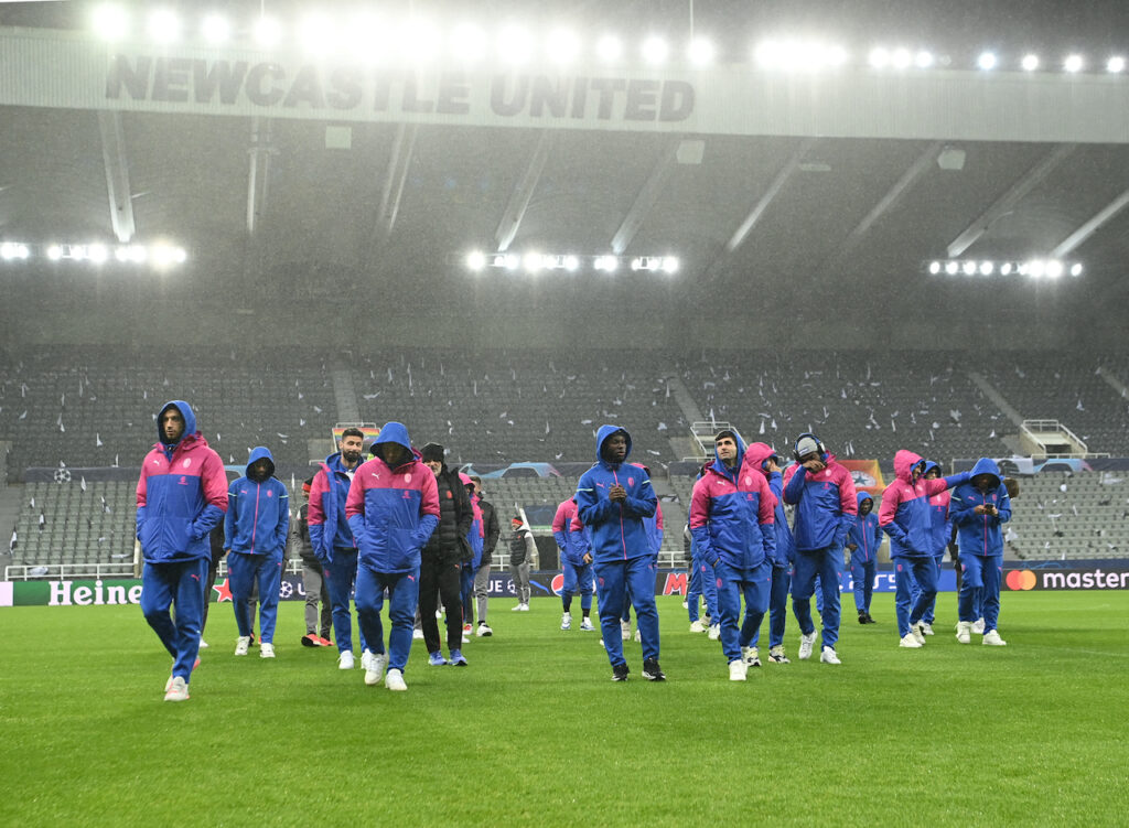 Newcastle-Milan Champions League 2023-2024 walk around St. James' Park