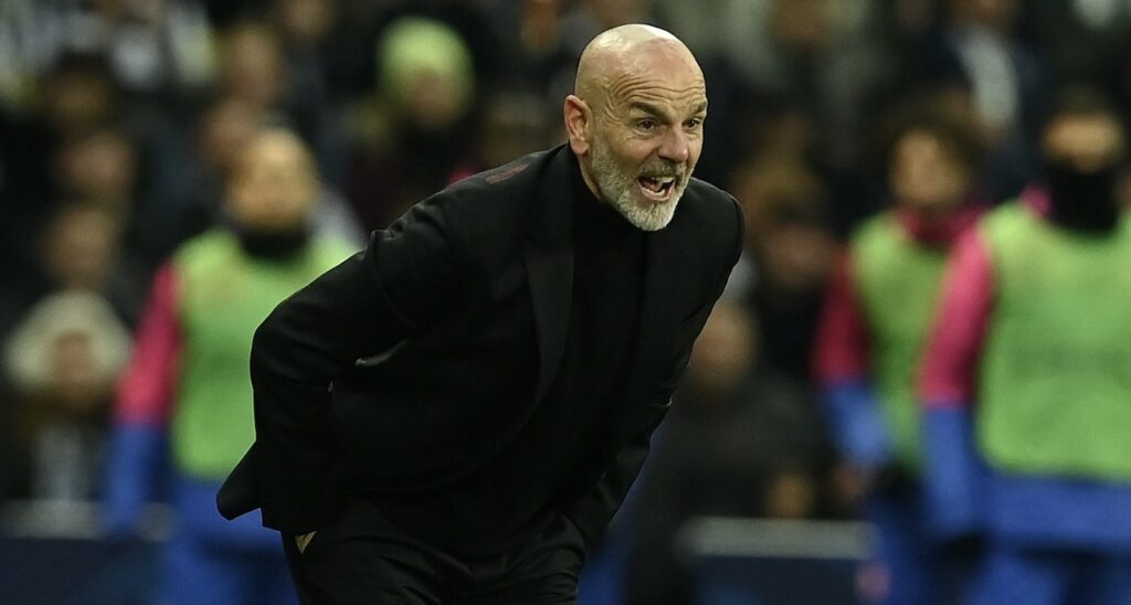 Stefano Pioli AC Milan Newcastle-Milan 1-2 Champions League 2023-2024