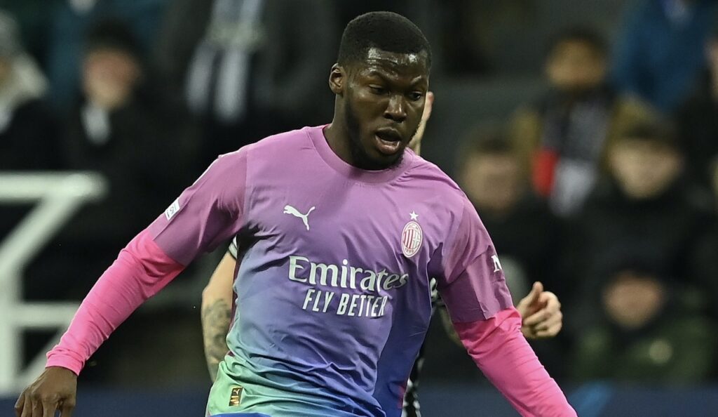 Yunus Musah AC Milan Newcastle-Milan 1-2 Champions League 2023-2024