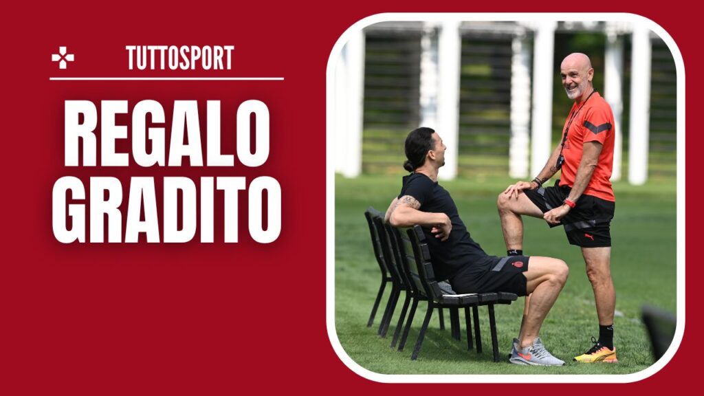 Ibrahimovic Pioli AC Milan allenamento Milan Milanello