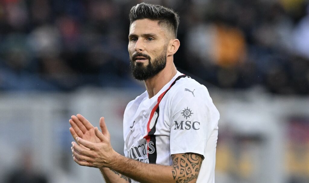 Olivier Giroud AC Milan Lecce-Milan 2-2 Serie A 2023-2024