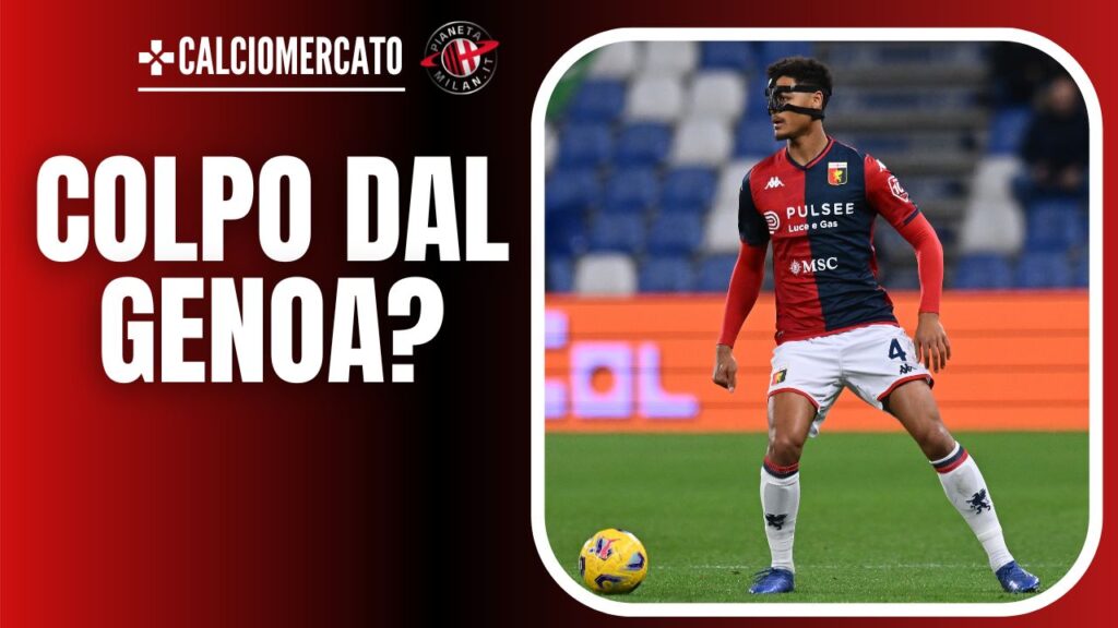 Koni De Winter, difensore del Genoa 28/12/2023 PianetaMilan.it