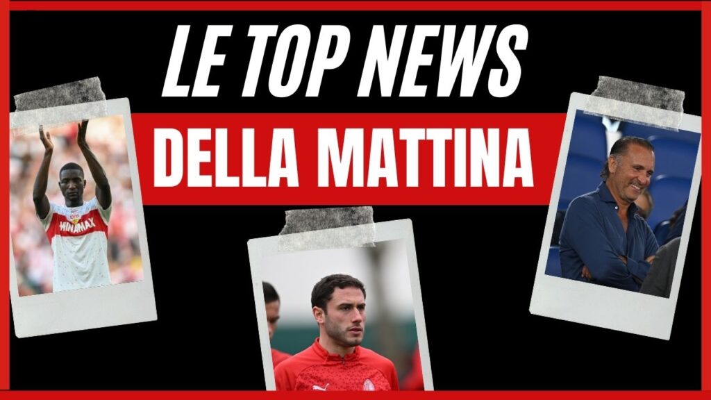 Top News mattina DATA PianetaMilan.it