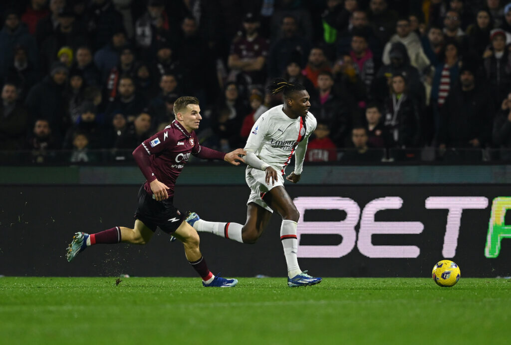 Rafael Leao AC Milan Salernitana-Milan 2-2 Serie A 2023-2024