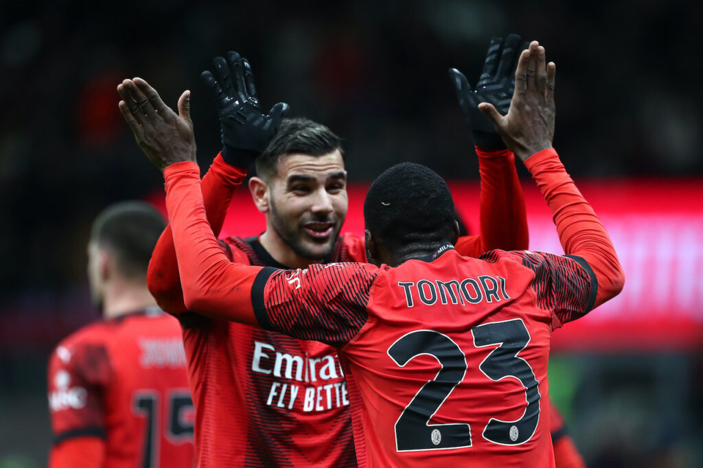 Theo Hernández Tomori AC Milan Milan-Frosinone 3-1 Serie A 2023-2024