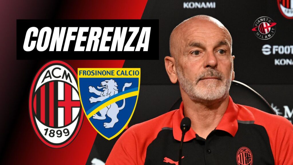 Conferenza Stampa Stefano Pioli AC Milan Milan-Frosinone Serie A 2023-2024